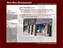 Tablet Screenshot of benbenrestaurant.com